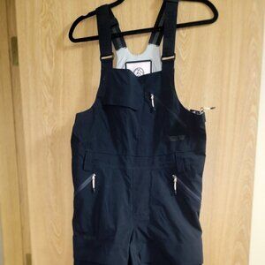 TREW womens chariot bibs size L - freeride powder room